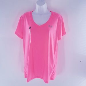 Under Armour Large Hot Pink neon Heatgear Shirt